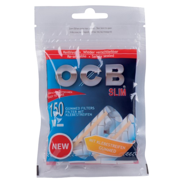 OCB SLIM FILTER GUMMIERT 150 STK.