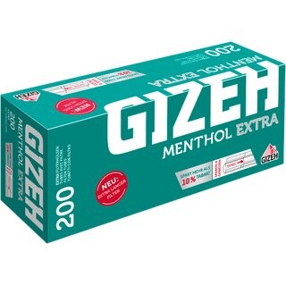 GIZEH HÜLSEN MENTHOL EXTRA 200 STK.