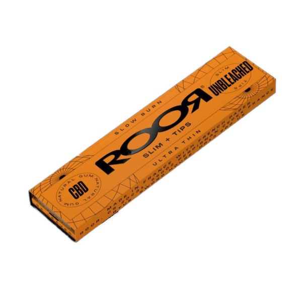 ROOR UNBLEACHED SLIM PAPERS + TIPS