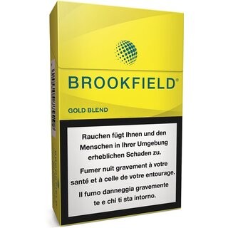 BROOKFIELD GOLD BLEND ZIGARETTEN BOX