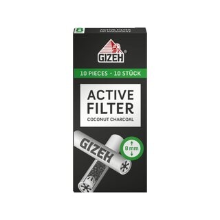GIZEH ACTIVE FILTER 8MM 10 STK.