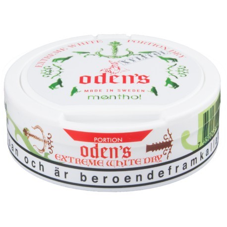 ODENS EXTREME MENTHOL XYLITOL WHITE DRY