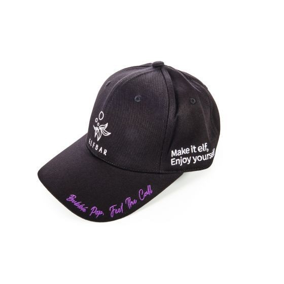 ELFBAR CAP - SCHWARZ/VIOLETT MIT LOGO