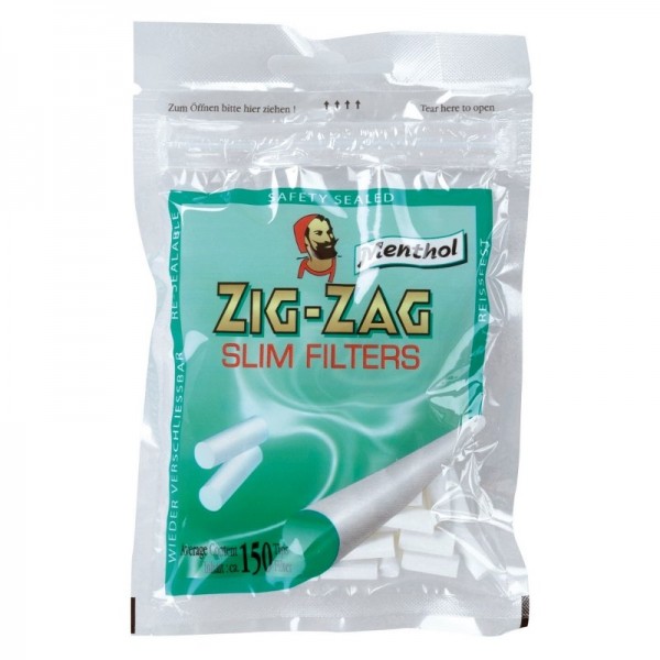 ZIG ZAG SLIM FILTERS MENTHOL 150STK.