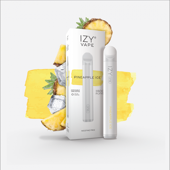 IZY ONE 800 PINEAPPLE ICE 0MG NIC