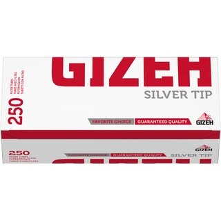 GIZEH HÜLSEN SILVER TIP 250 STK.